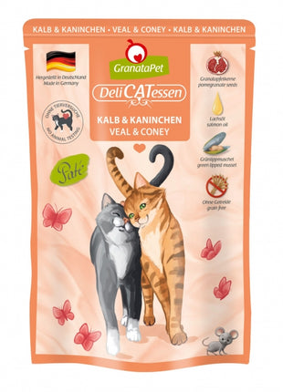 GranataPet Delicatessen Pouch Kalb & Kaninchen 85 g