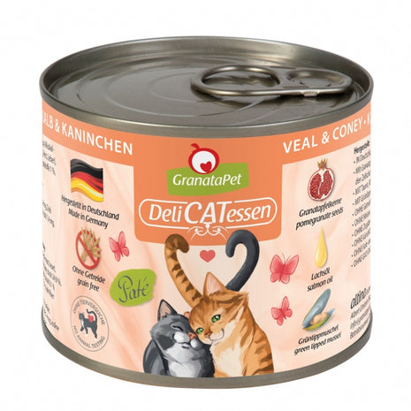 GranataPet Delicatessen Dose Kalb & Kaninchen - 800 g