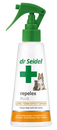 Dr Seidel Repelex Plus - Płyn utrzymujący psy i koty z daleka - spray 100ml