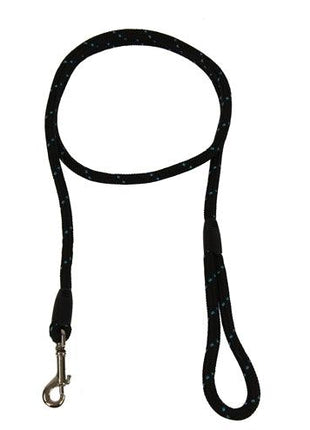 Rosewood Hondenriem Touw Zwart / Blauw