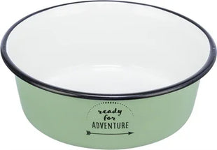 Trixie Voerbak Drinkbak Emaille / Rvs Groen