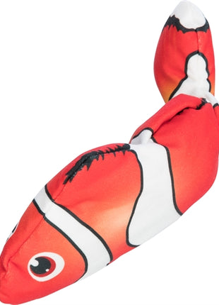 Trixie Spartel Vis Stof Catnip Oranje