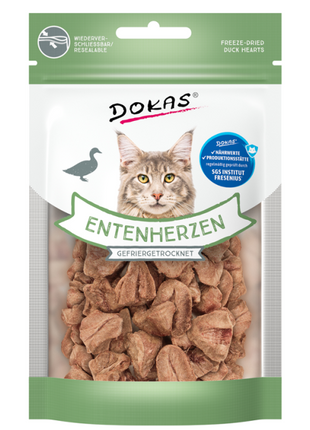 Dokas Cat Snack Entenherzen gefriergetrocknet 15g