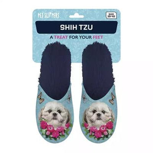 Merkloos Pantoffel Shih Tzu Lichtblauw / Donkerblauw