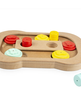 Duvoplus Intelligenzspiel Slide n Snack Puzzle Knochen