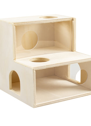 Duvoplus Kletterhaus aus Holz/Plexiglas