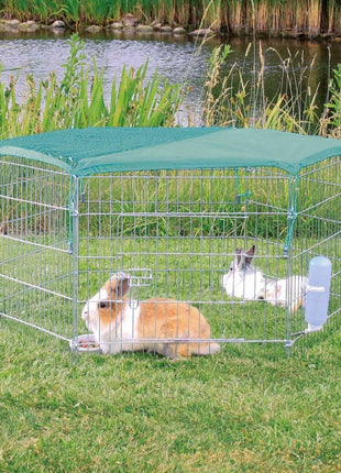 Trixie Netz mit Sonnenschutz für 6-eck Freigehege