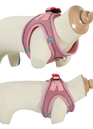 Zolux Szelki oddychające z siatki M różowe