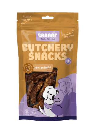 Braaaf Butchery Snacks Kippennekken 125 g