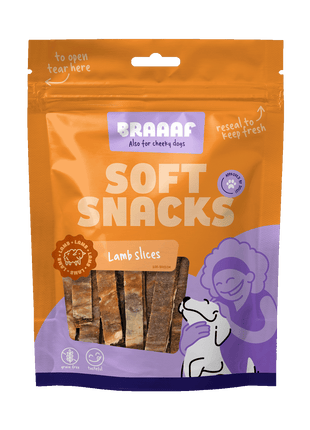 Braaaf Soft Snack Slices - Lam & Vis