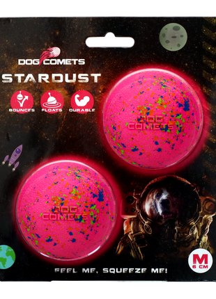 Dog Comets Stardust Roze