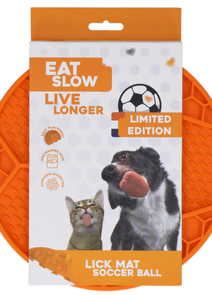 Eat Slow Live Longer Lick Mat Soccer Ball