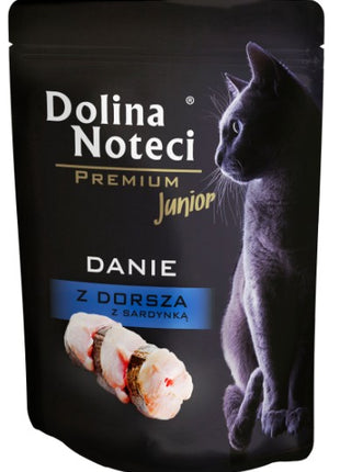 Dolina Noteci Premium Kot Junior Danie z dorsza i sardynki saszetka 85g