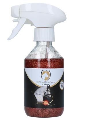 Excellent Horse Hi Gloss Glitter Spray Orange 250 ml