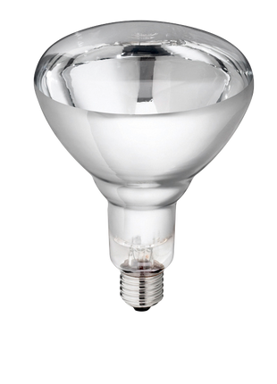 Hard Glas Lamp 250 W - Wit