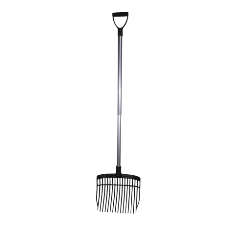 Mestvork Compleet (met steel 115 cm) Zwart