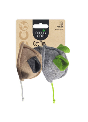 Minus One Felt Cat Toys Mouse 2-pack