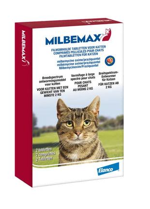 Milbemax Tablet Ontworming Kat 2-8Kg 2Tbl