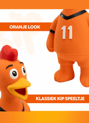 Oranje Latex Hondenspeeltjes WK Kip