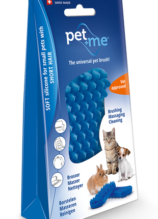 Pet+Me Cat Hair Brush Kort haar Blauw