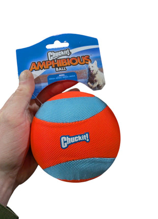 Chuckit Amphibious Mega Ball Oranje / Blauw - Speciaal gemaakt voor in het water