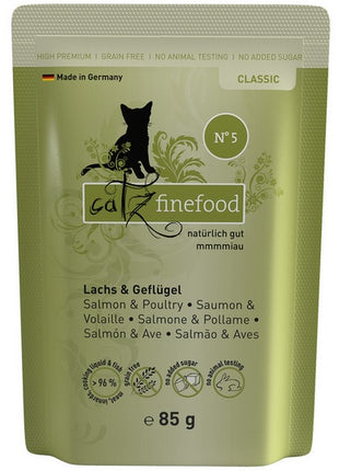 Catz Finefood Classic Łosoś i drób (N.05) saszetka 85g