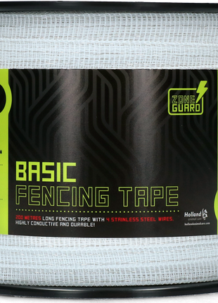 ZoneGuard 20 mm Basic afrasteringslint wit 200 m (4 draden)