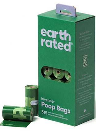 Earth Rated Woreczki ekologiczne do zbierania odchodów 21x15szt lawendowe