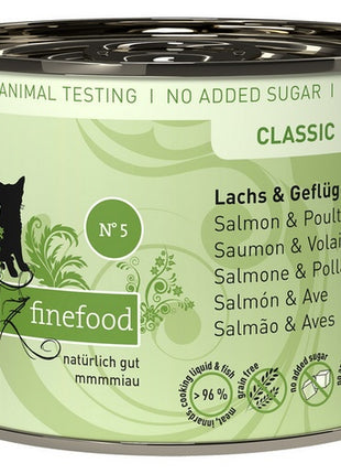 Catz Finefood Classic N.05 Łosoś i drób puszka 200g