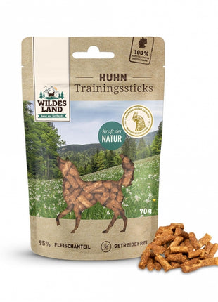 Wildes Land Trainingssticks Huhn 70g
